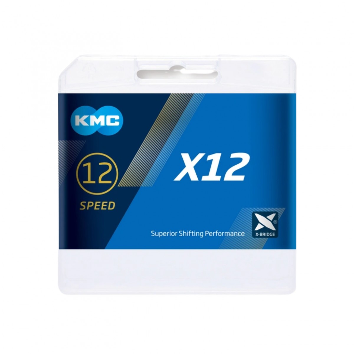 Chaîne KMC X12 1/2x11/128 126 maillons 12V Silver