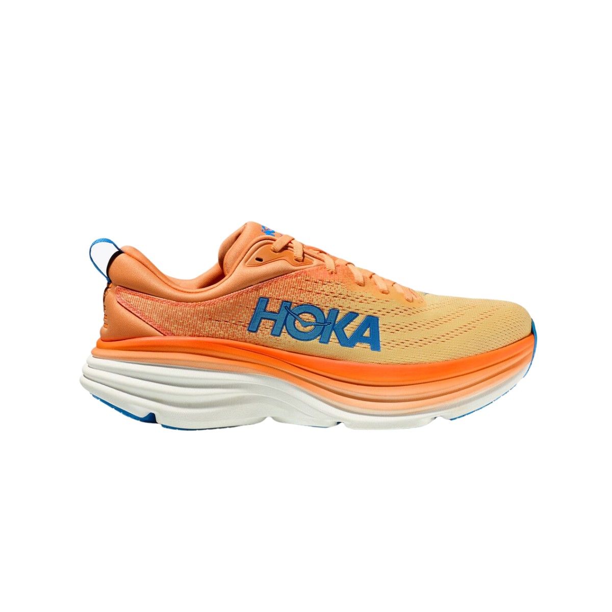 Chaussures Hoka One One Bondi 8 Orange Blanc SS23