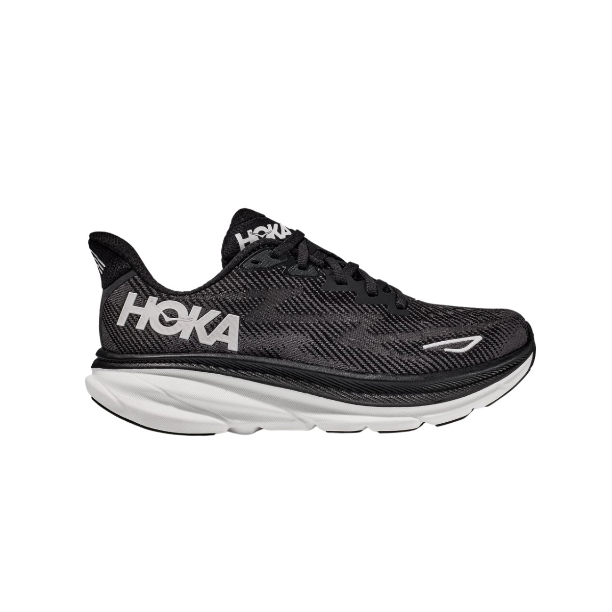 Chaussures Hoka One One Clifton 9 Noir Blanc SS23