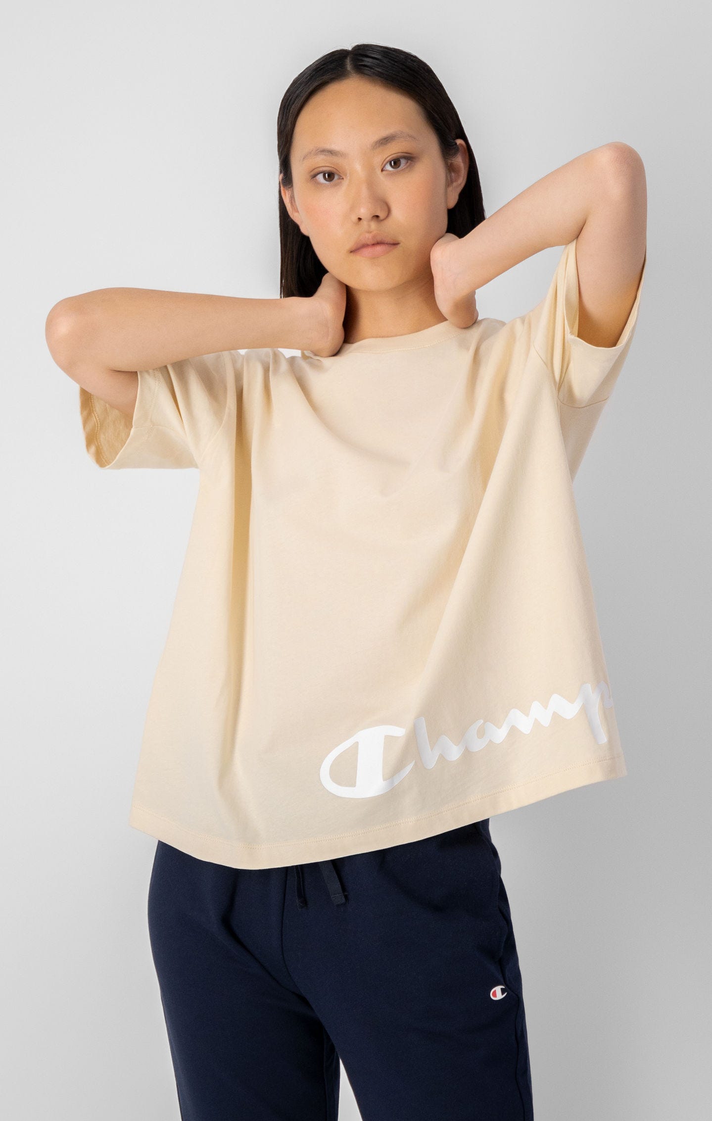 T-shirt oversize en coton à logo Champion