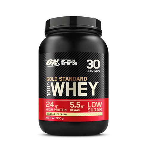 GOLD STANDARD 100% WHEY PROTEIN | Optimum Nutrition | Glace À La Vanille Onctueuse | 896 grammes (28 Portions)