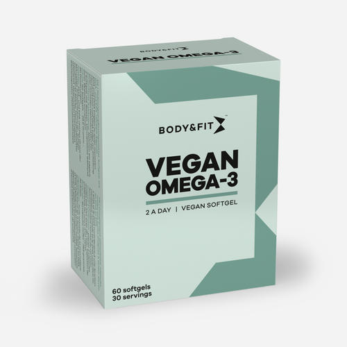 Gélules d’oméga-3 végétaliennes Vegan Omega-3 | Body&Fit | 60 pièces (30 Portions)